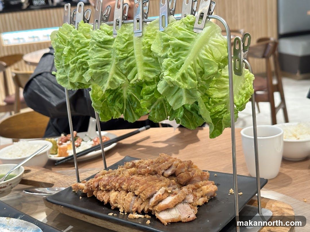 Fried Meat and Lettuce