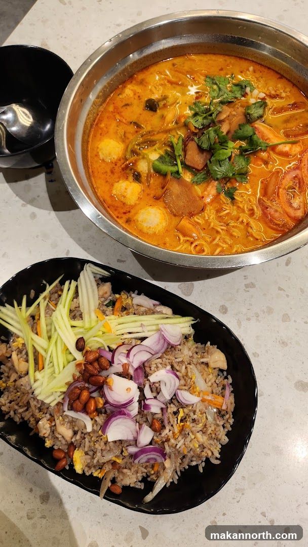 Tom Yum Soup and Fried Rice