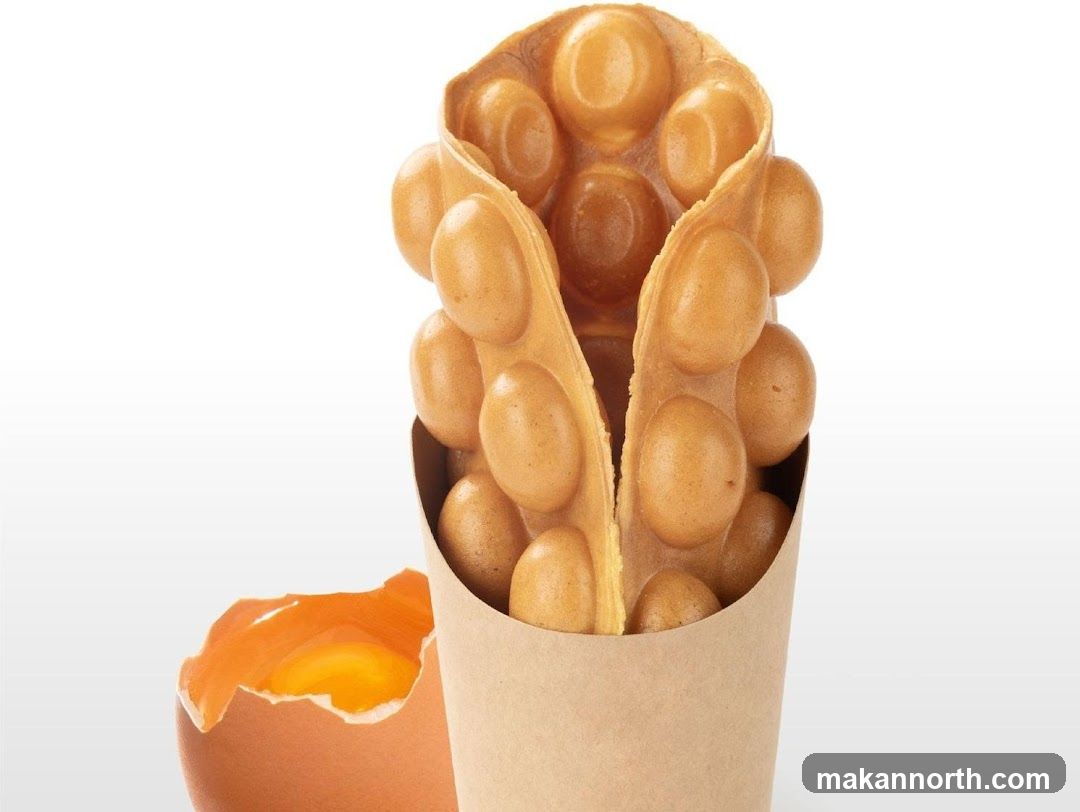 Bubble Waffle with Egg Yolk