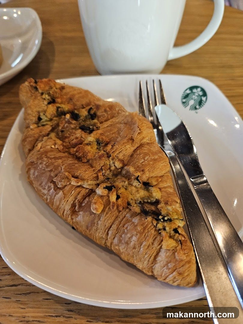 Savory Croissant with Coffee