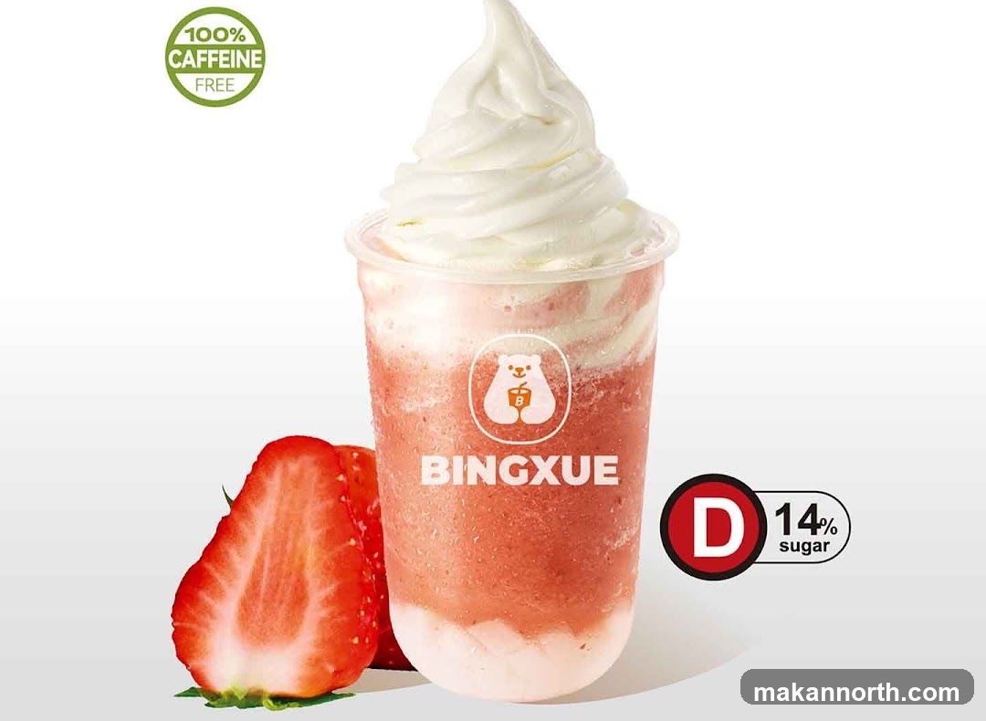 Strawberry Smoothie with Soft Serve