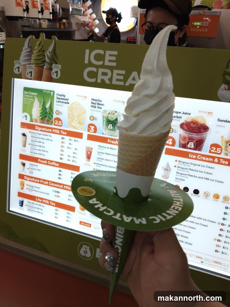 Ice Cream and Drink Menu