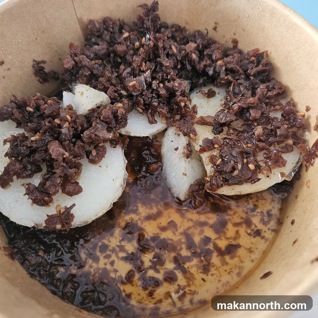 Spicy Toppings on Sliced Food
