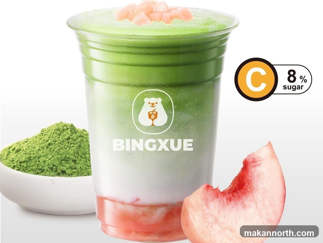 Peach Matcha Drink
