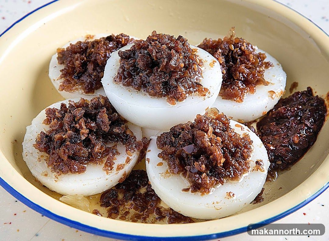 White Cakes with Savory Topping