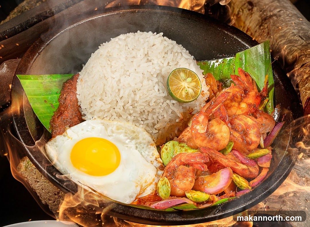 Sizzling Prawn Dish