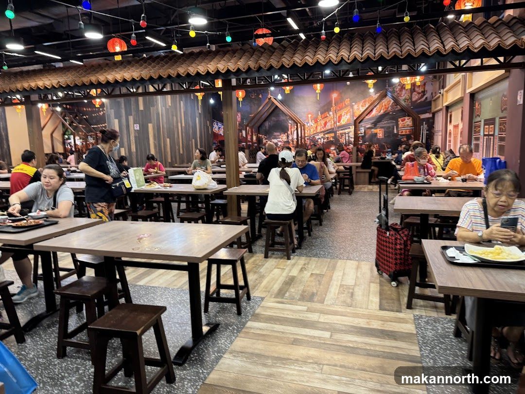 Restaurant Interior with Patrons
