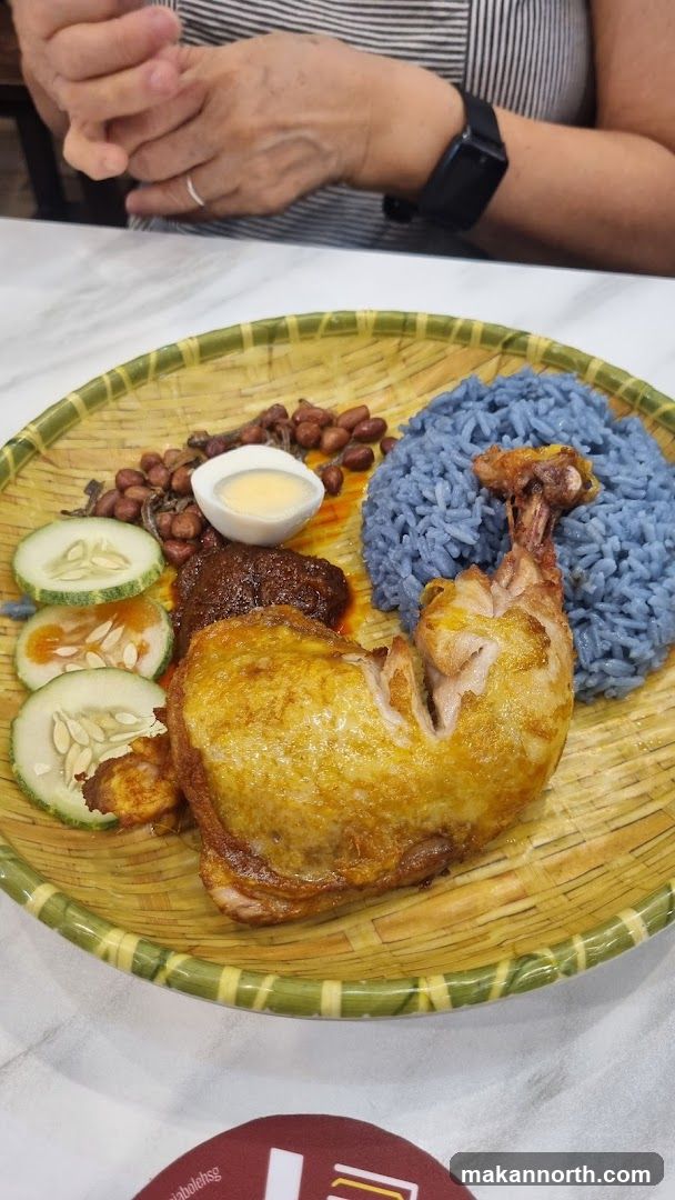 Nasi Lemak with Fried Chicken