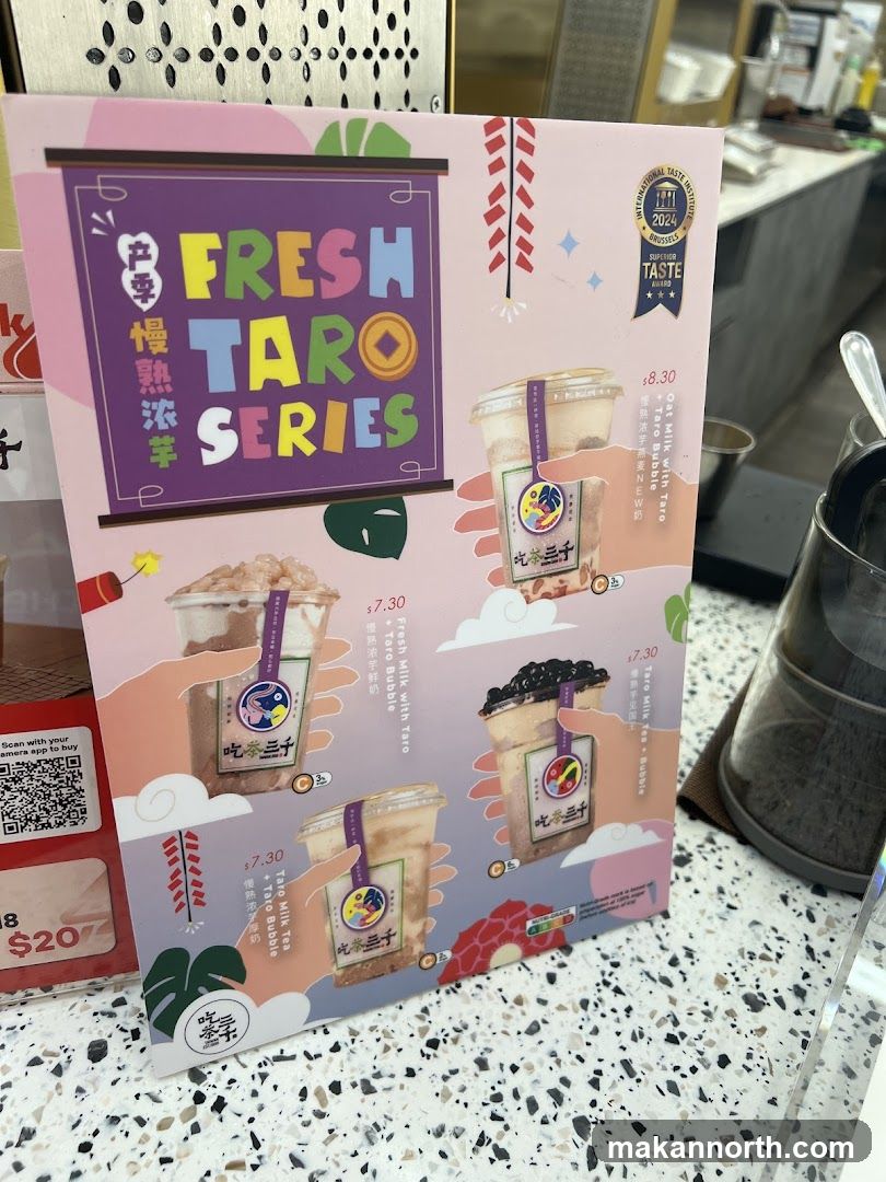 Fresh Taro Series Menu