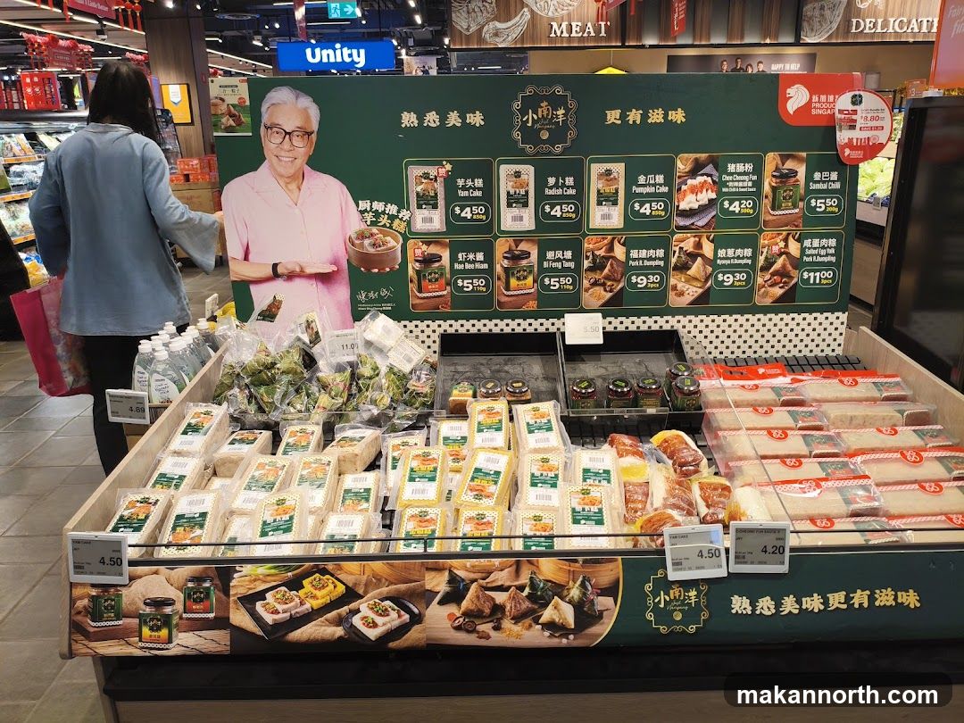Food Display with Promotional Banner