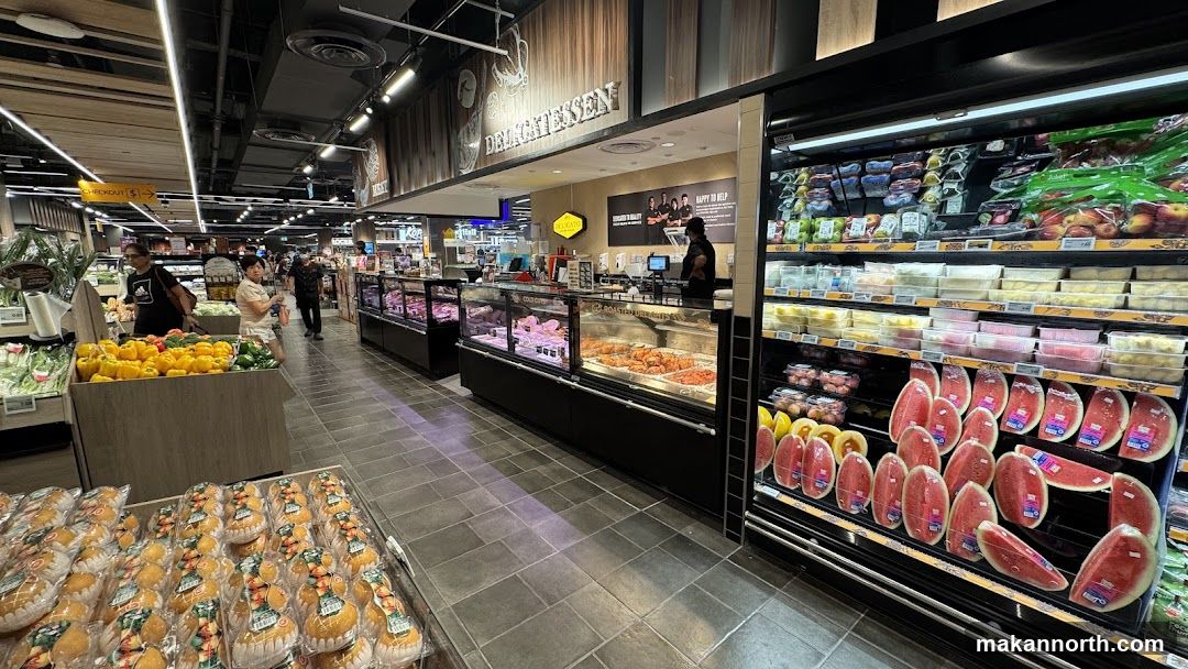 Supermarket Delicatessen and Produce Section