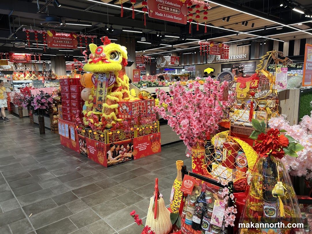Chinese New Year Decorations in a Supermarket