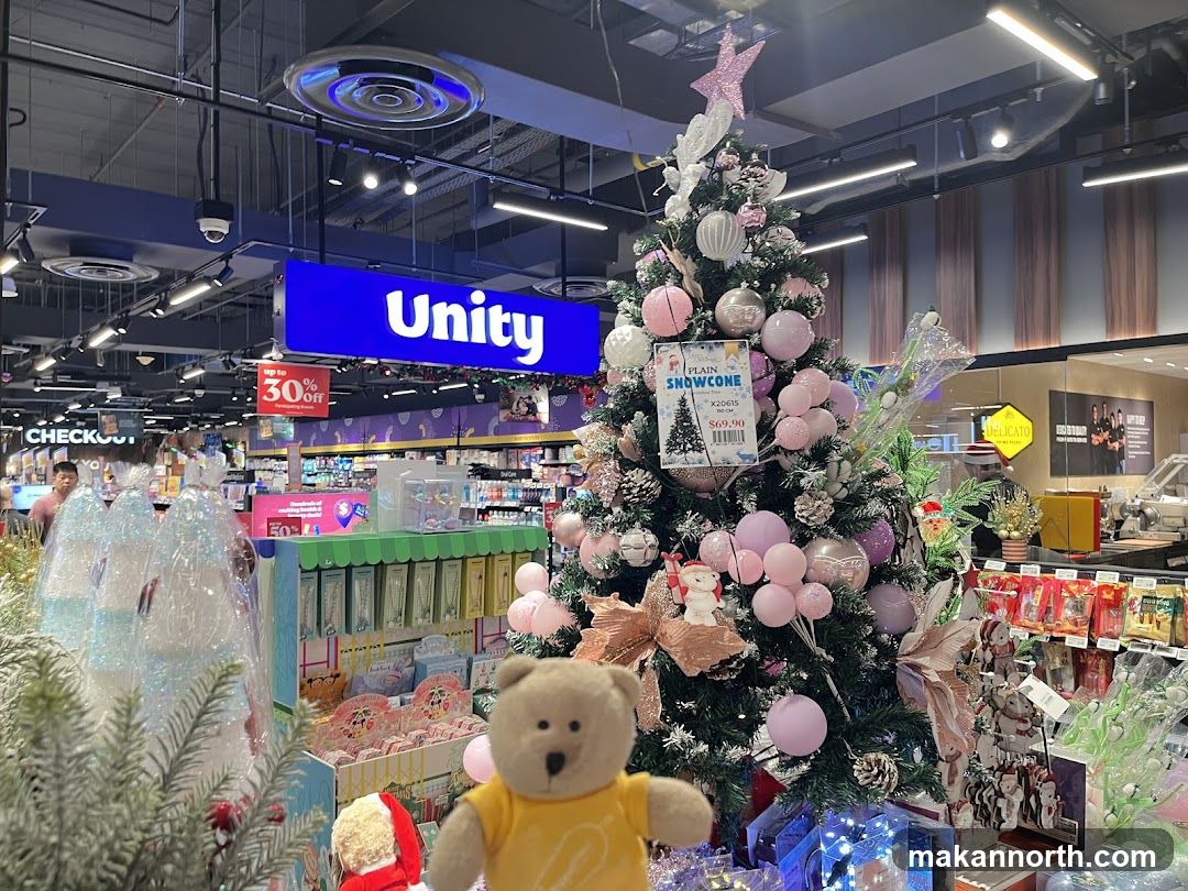Christmas Decorations in a Store