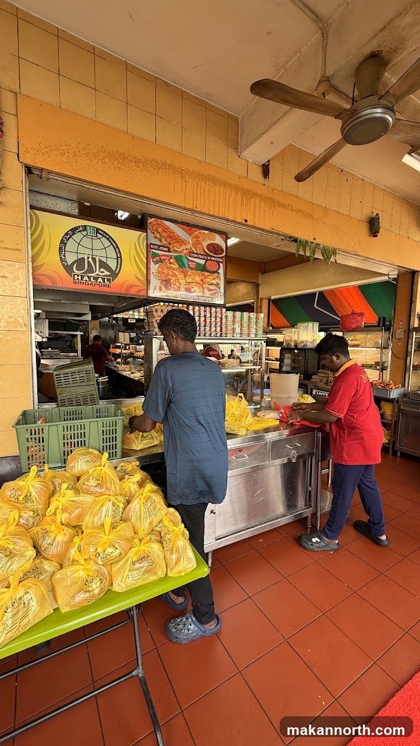 Food Stall with Packed Orders