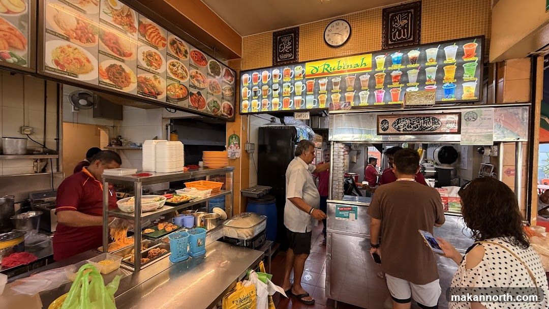 Restaurant Interior with Food Displays
