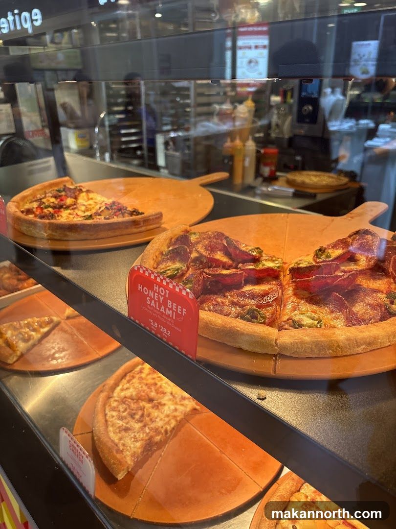 Pizzas on Display