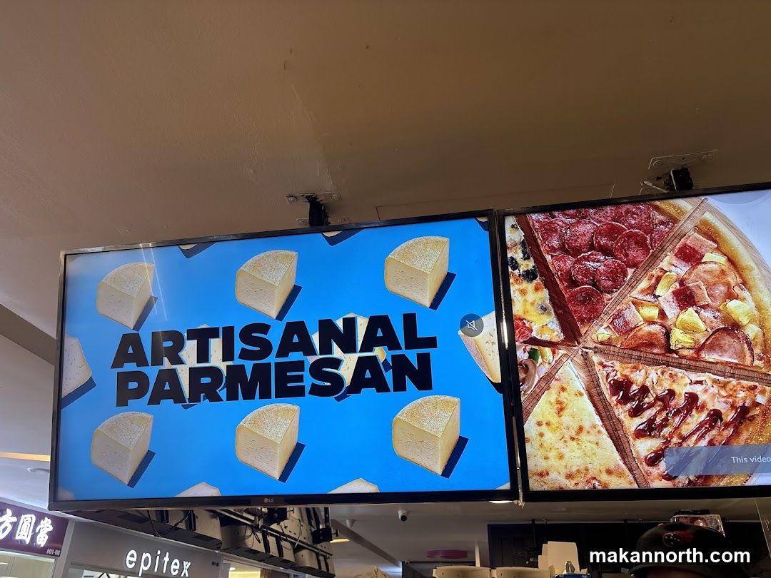 Artisanal Parmesan and Pizza Display
