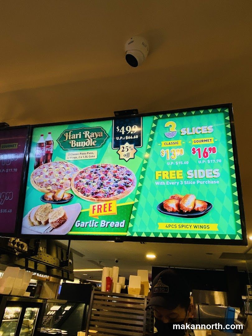 Pizza Menu Display