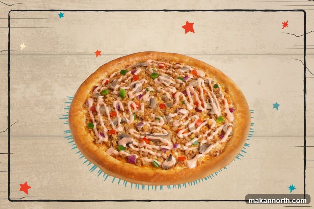 Pizza with toppings