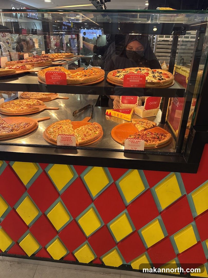 Pizzas on Display