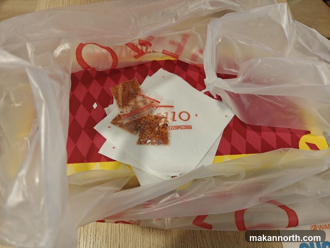 Spices in plastic bags