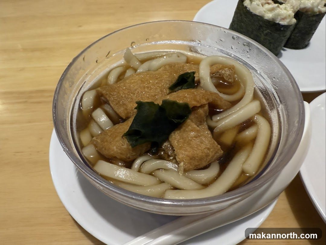 Udon Soup with Sushi Rolls
