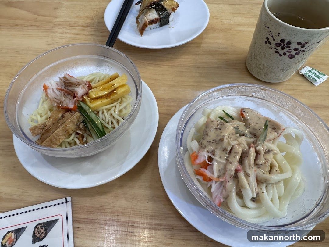 Noodle Dishes and Sushi