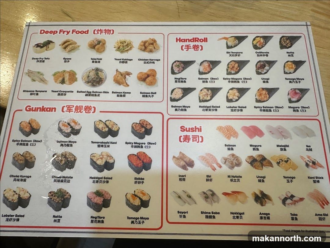 Japanese Food Menu