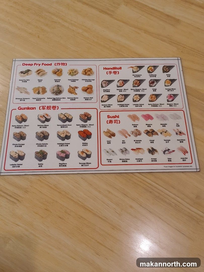 Japanese Food Menu