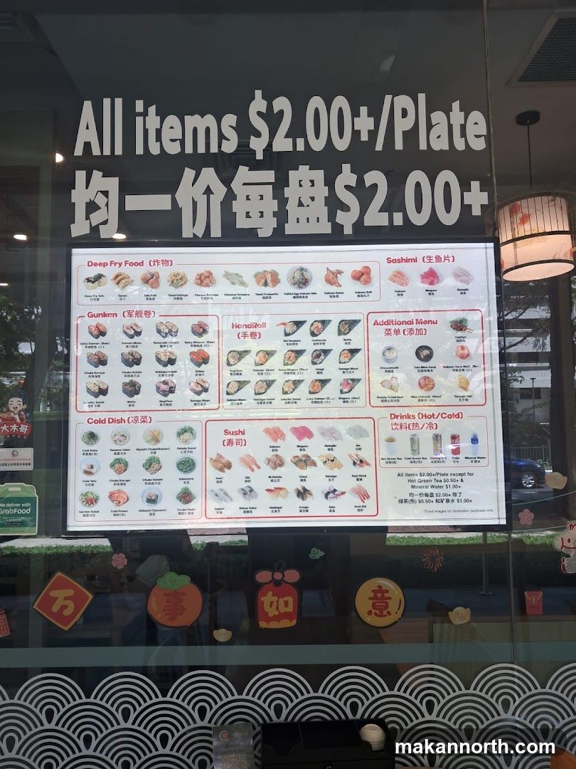 Sushi Menu