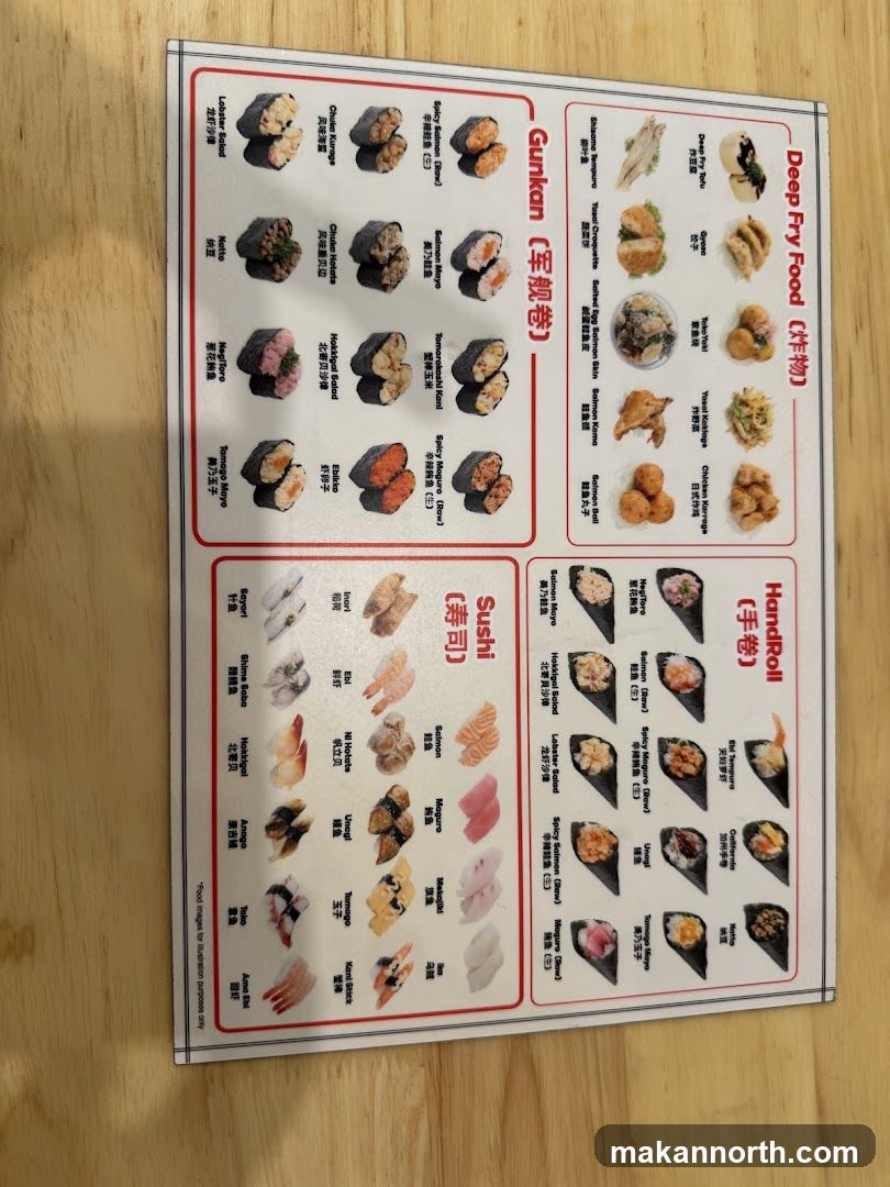 Japanese Food Menu