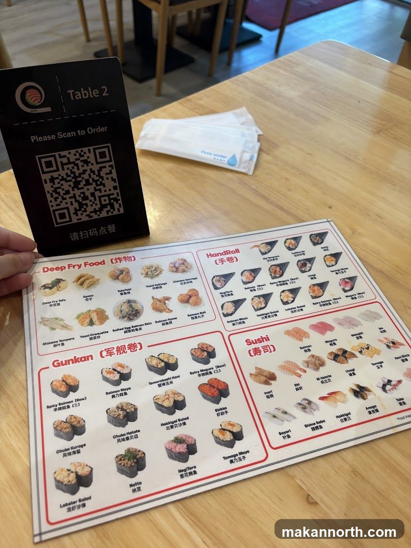 Sushi Menu