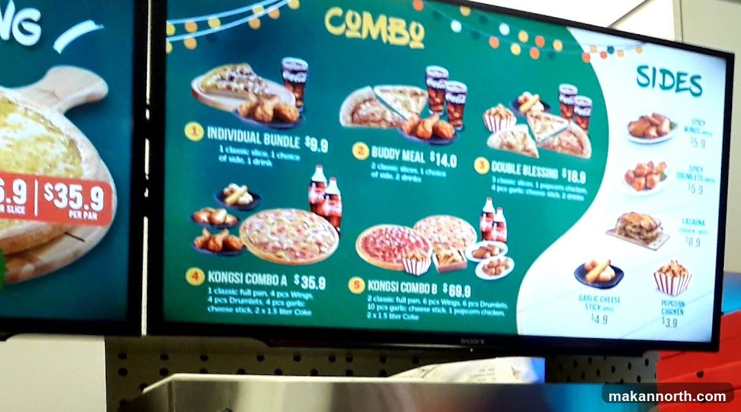 Combos and Sides Menu