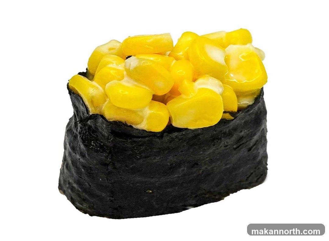 Corn Gunkan Maki Sushi