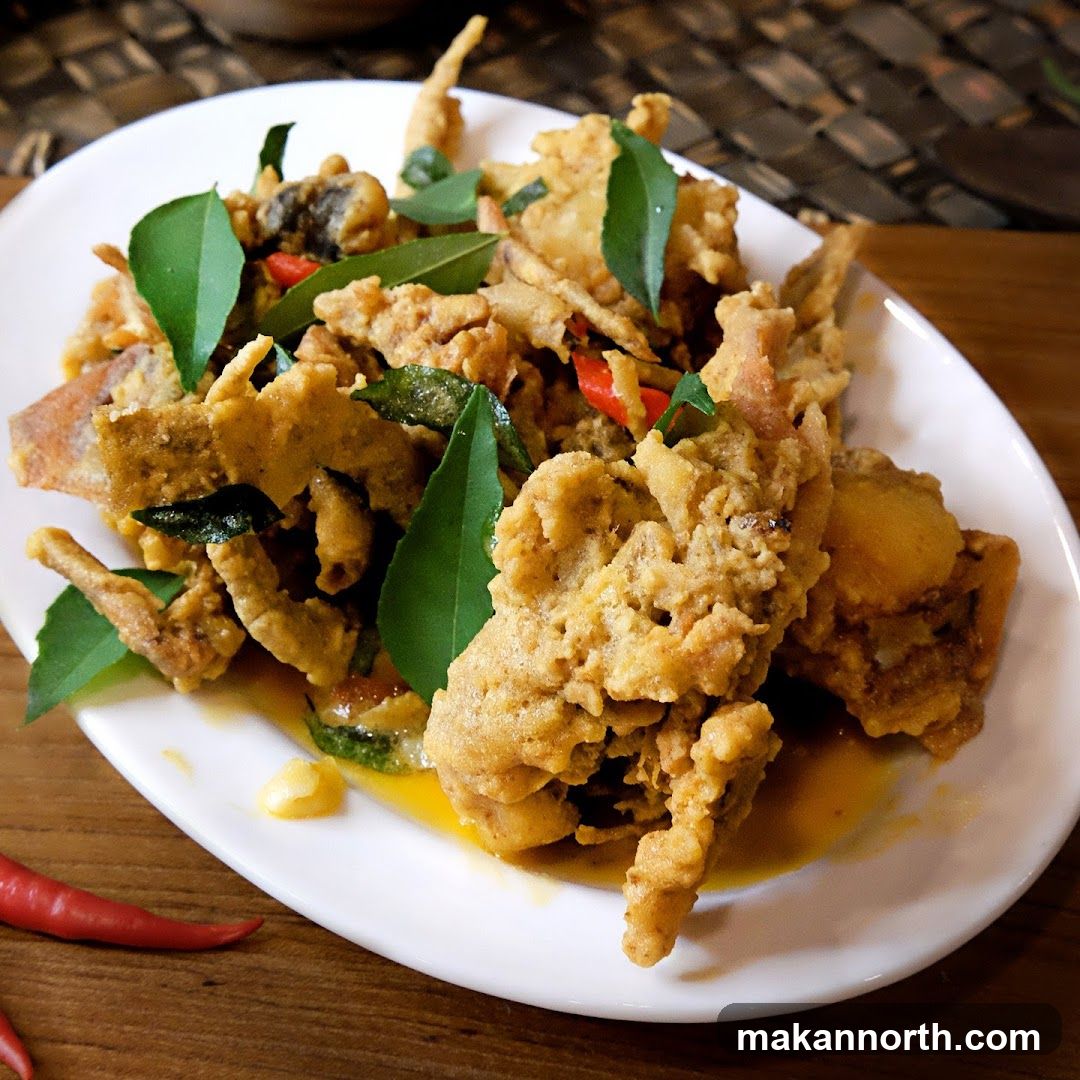 Crispy Fried Soft Shell Crab with Curry Leaves