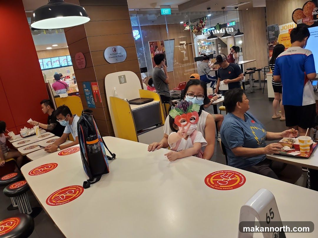 People dining at McDonald's