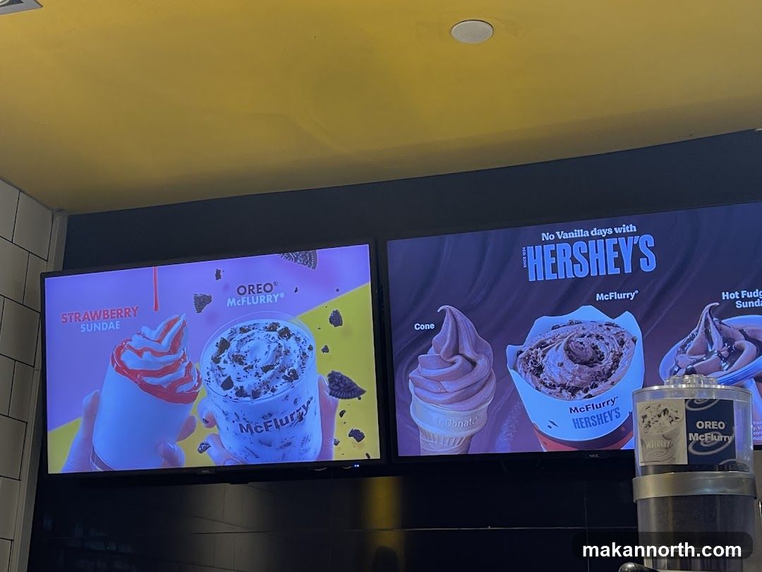 Dessert Menu Display