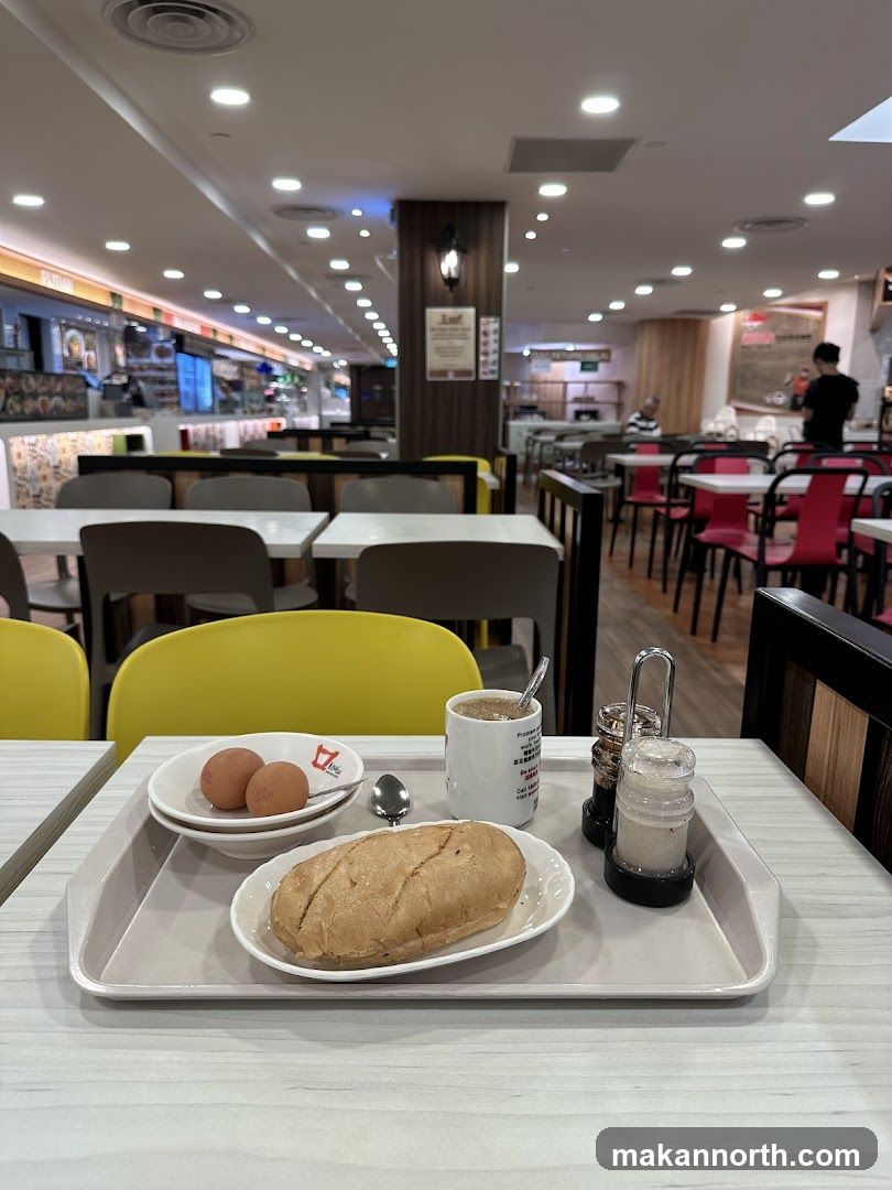 Breakfast Tray with Coffee and Bread