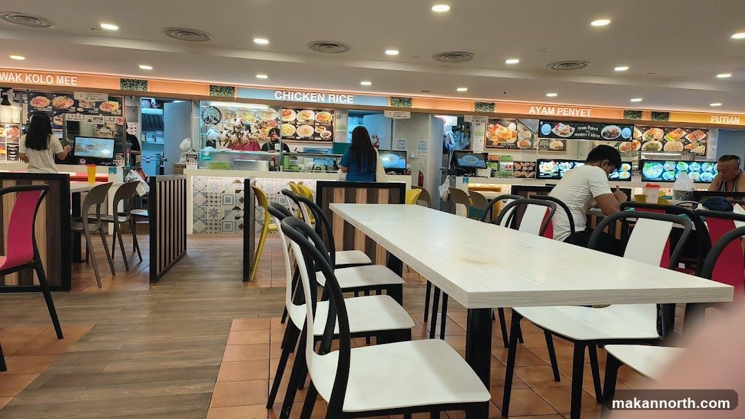 Food court with various stalls