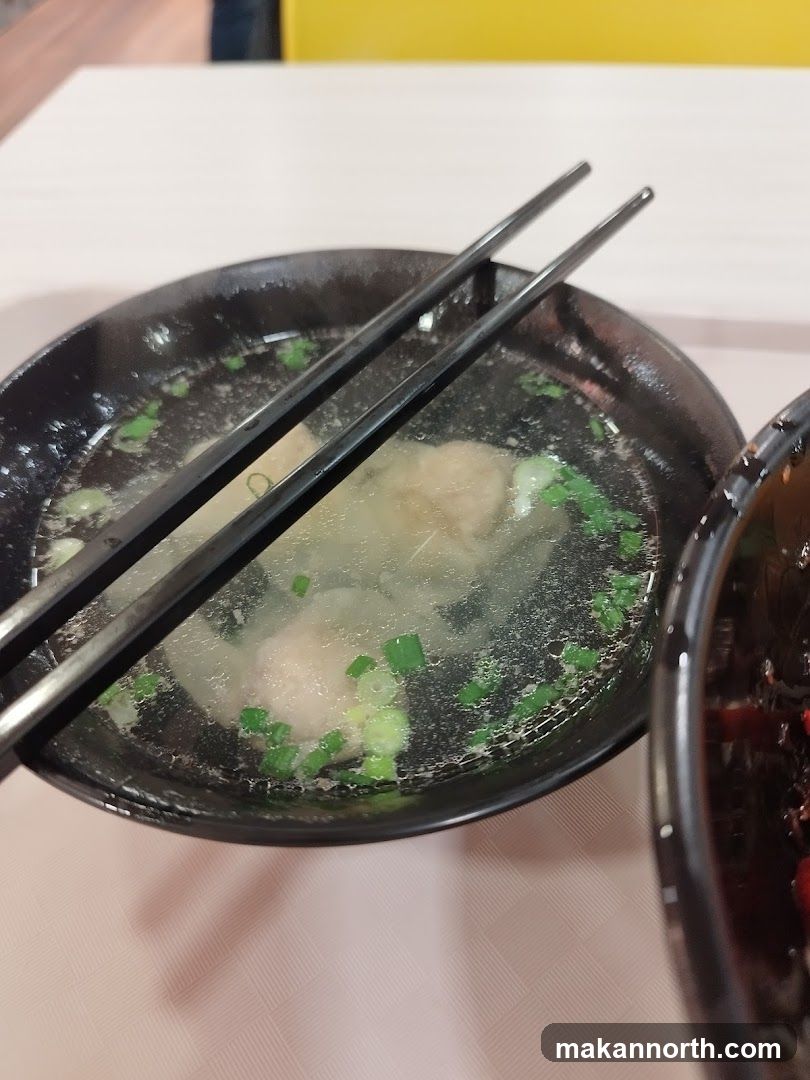 Soup with Meatballs and Scallions