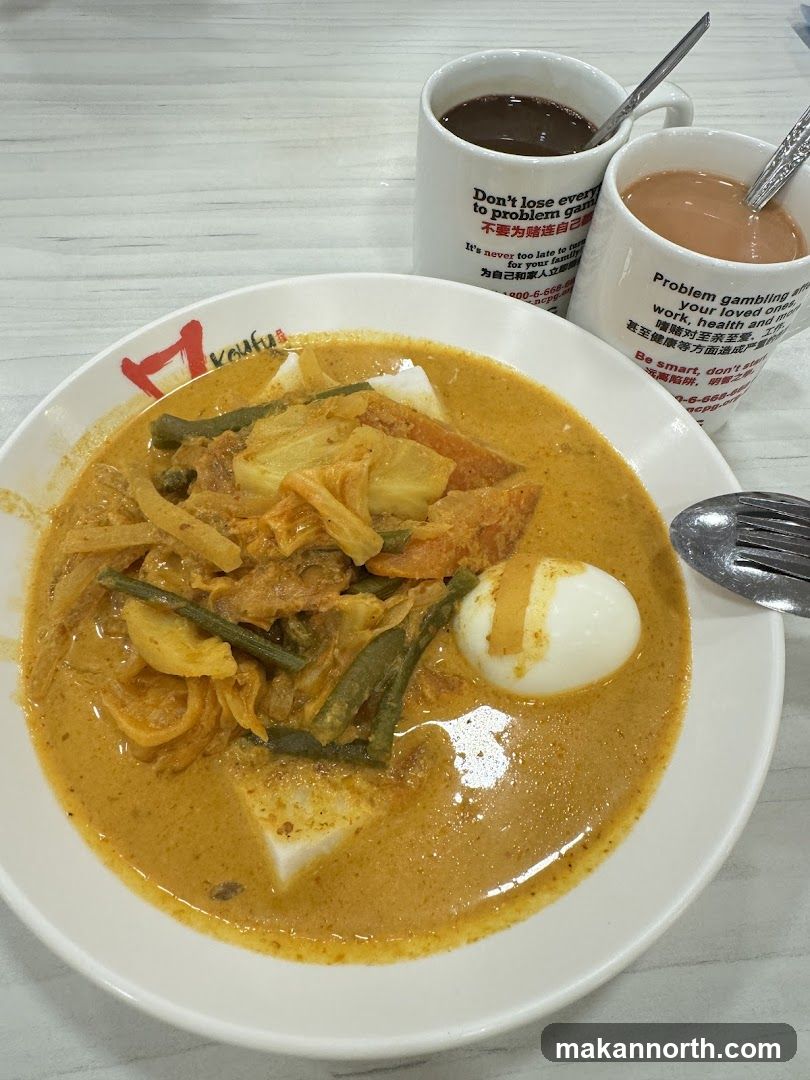 Lontong with Coffee