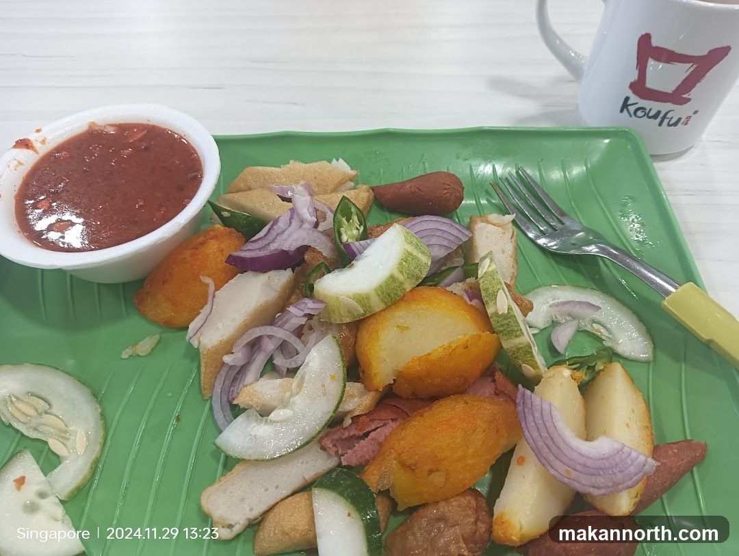 Food Platter with Dipping Sauce and Mug