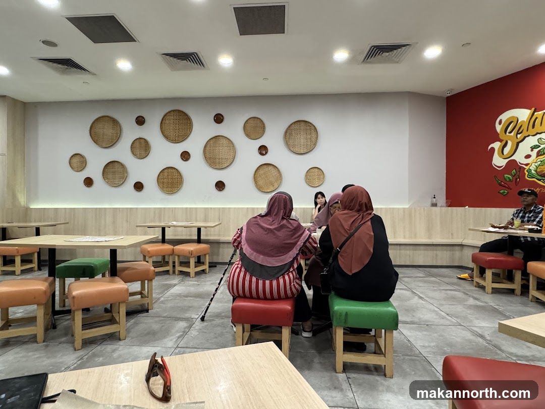 Restaurant Interior with Patrons