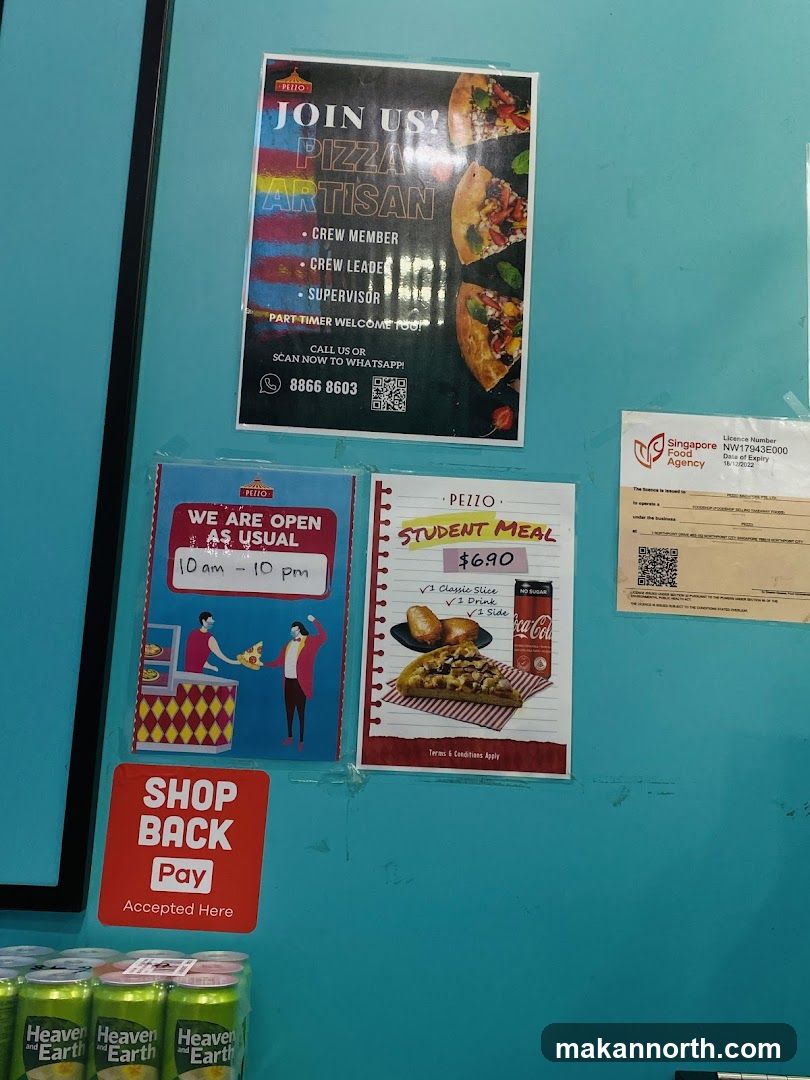 Pezzo Pizza Artisan Recruitment and Student Meal Promotion
