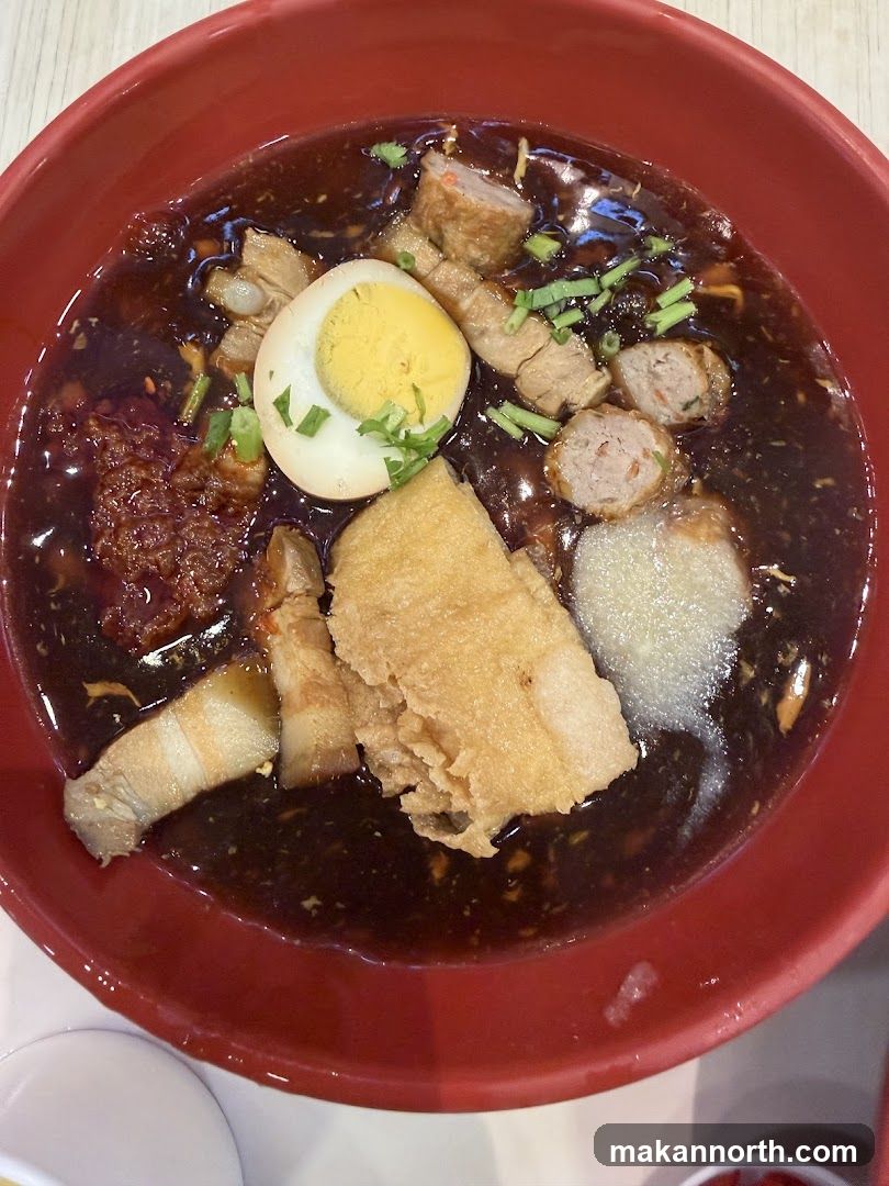 Noodle Soup with Egg and Meat
