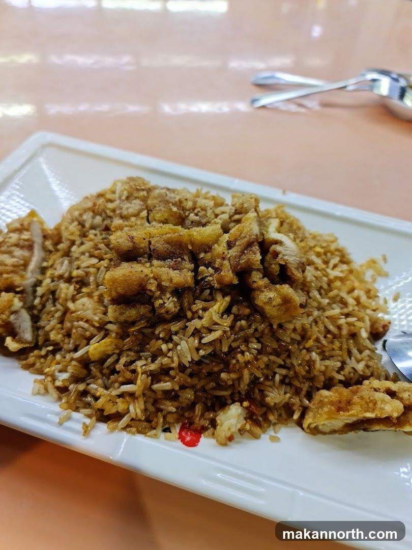 Fried Rice with Crispy Chicken