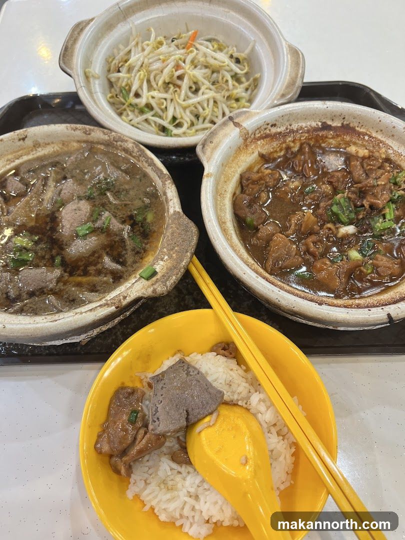 Claypot dishes with rice