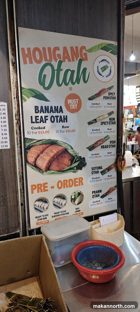 Hougang Otah Menu