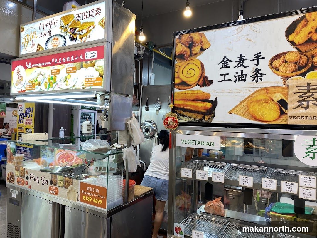 Food Stall with Various Snacks