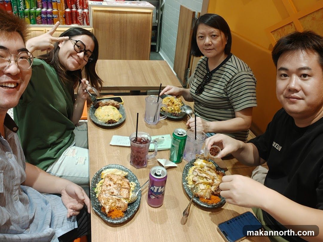 People eating at a restaurant